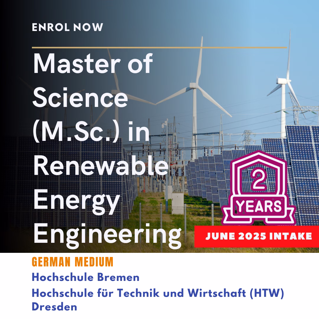 MSc Renewable Energy Engineering Germany