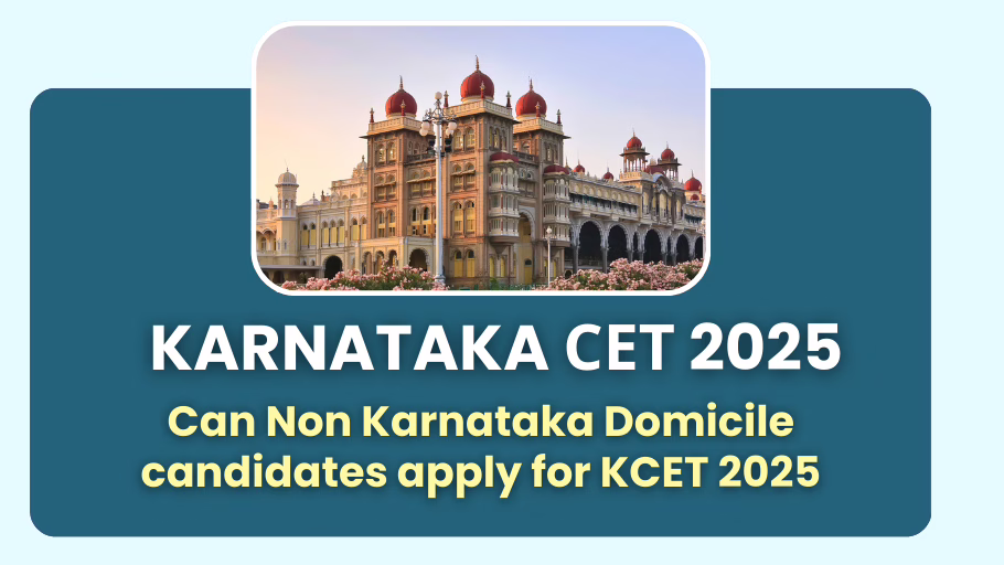 Can Non-Karnataka Domicile candidates apply for KCET 2025?