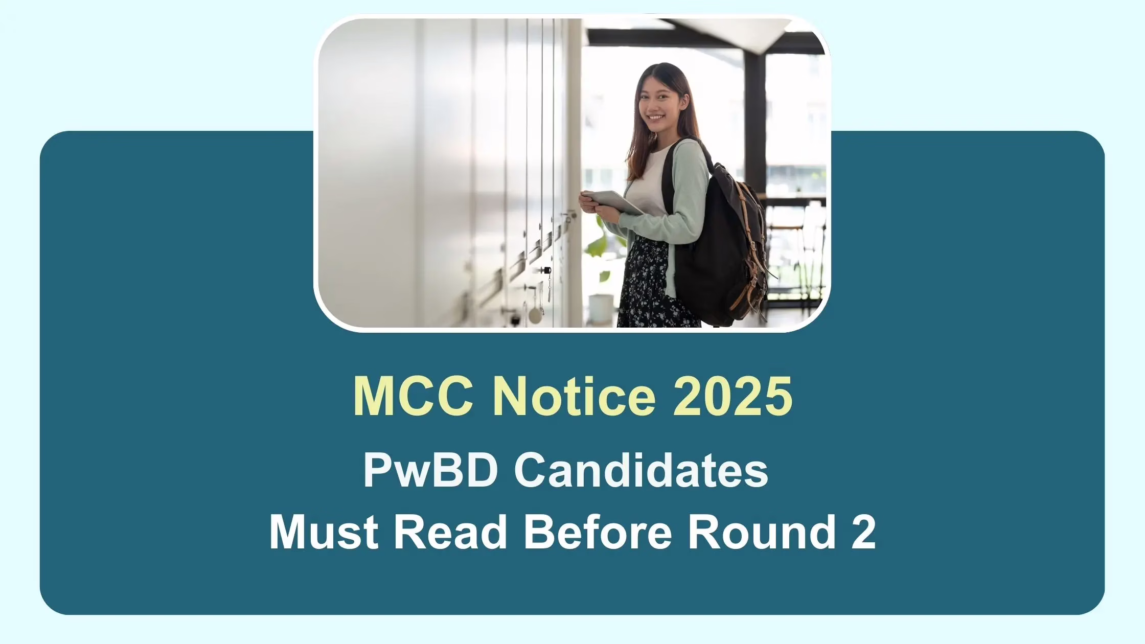 MCC Notice PwBD Candidates