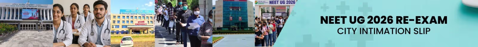 NEET UG 2026 Re-Exam City Intimation Slip Released