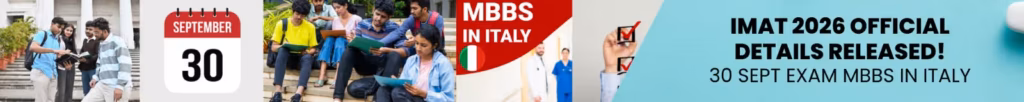 Italy IMAT 2026 official test date confirmed for 30 September 2026 for English-medium MBBS admissions