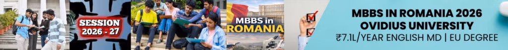 MBBS at Ovidius University of Constanța Romania 2026, English-medium MD program, fees, admission process, and eligibility guide for Indian students