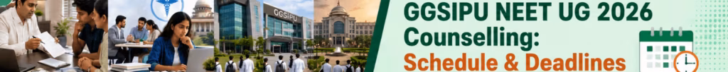 GGSIPU NEET UG 2026 Counselling Schedule - Registration and Choice Filling Dates from August 19 to 21, 2026