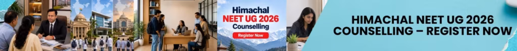 Himachal Pradesh NEET UG 2026 Round 1 counselling registration, schedule, fees, and seat matrix infographic