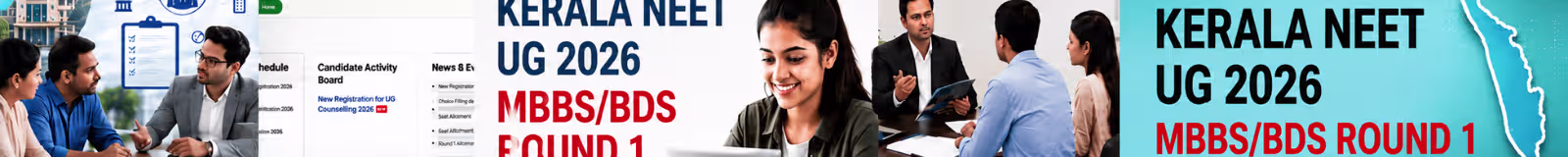 Official notification for KEAM 2026 MBBS BDS Round 1 option registration starts on August 15 on the CEE Kerala portal.