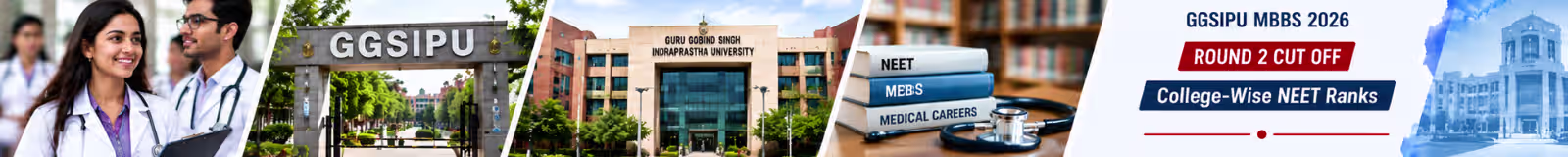 GGSIPU MBBS 2026 Round 2 cut off with college-wise NEET ranks