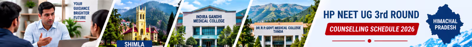 Himachal Pradesh NEET UG 3rd Round Counselling 2026 schedule for MBBS and BDS