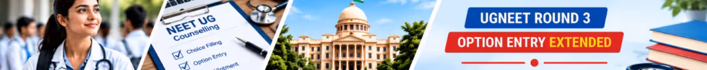 UGNEET 2026 Round 3 option entry deadline extended to October 2