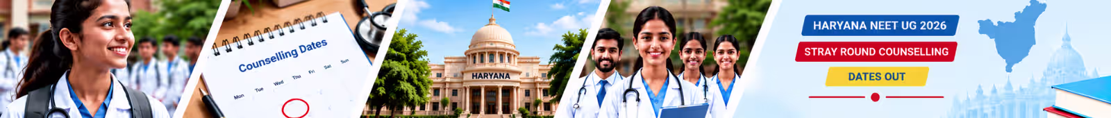 Haryana NEET UG 2026 Stray Round counselling schedule for MBBS and BDS admission in Haryana